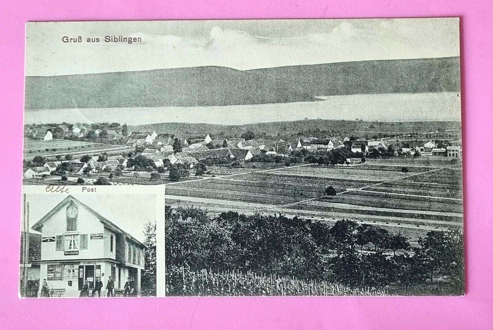 Ansichtskarten: Siblingen - Dorfansicht - Alte Post - 1927 – Gebraucht aus Rothrist von RROENK