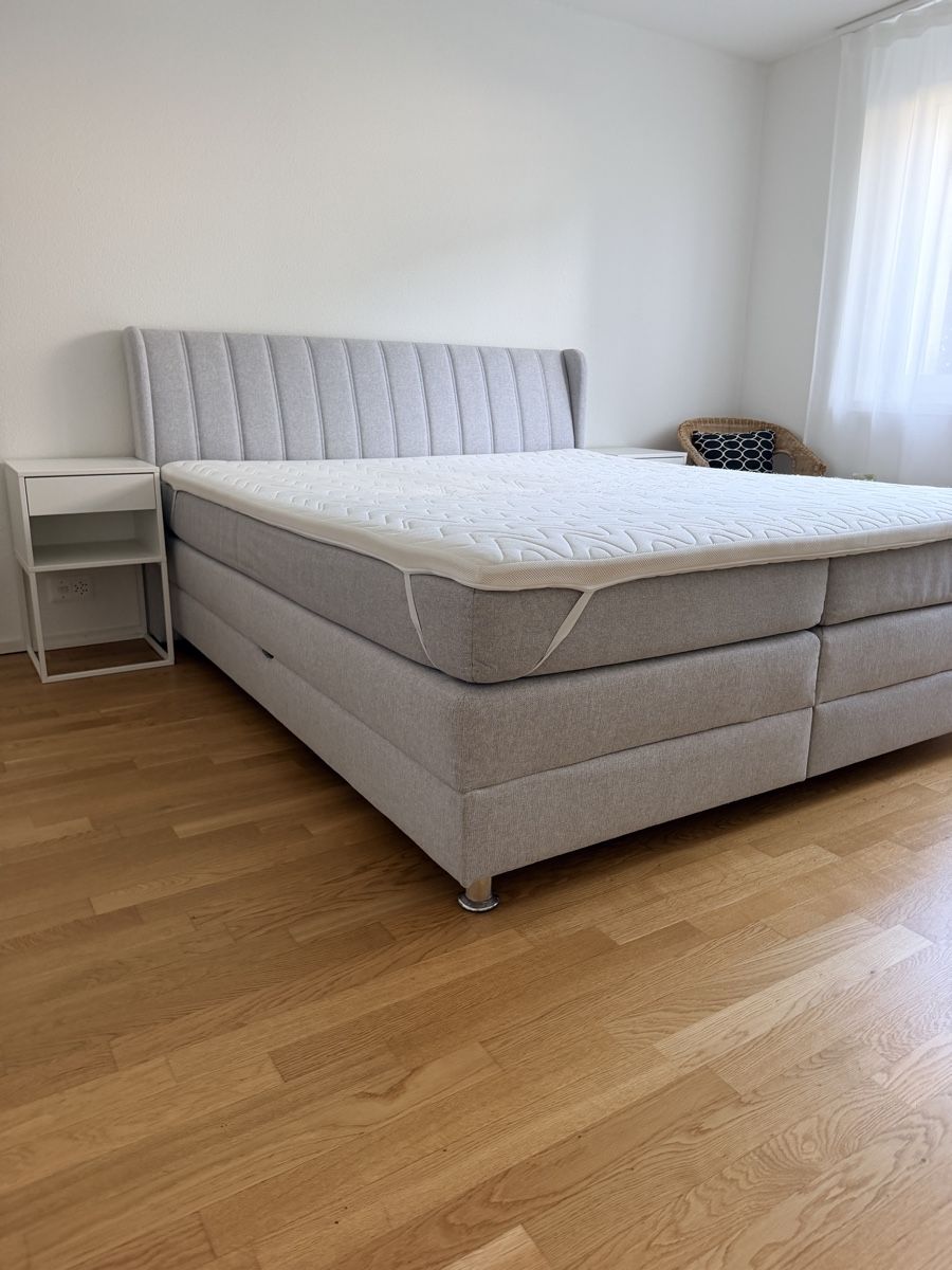 Letti: Boxspringbett / Bettgestell grau, 180x200 – Usato da Dottikon venduto da luc_zd8x 2