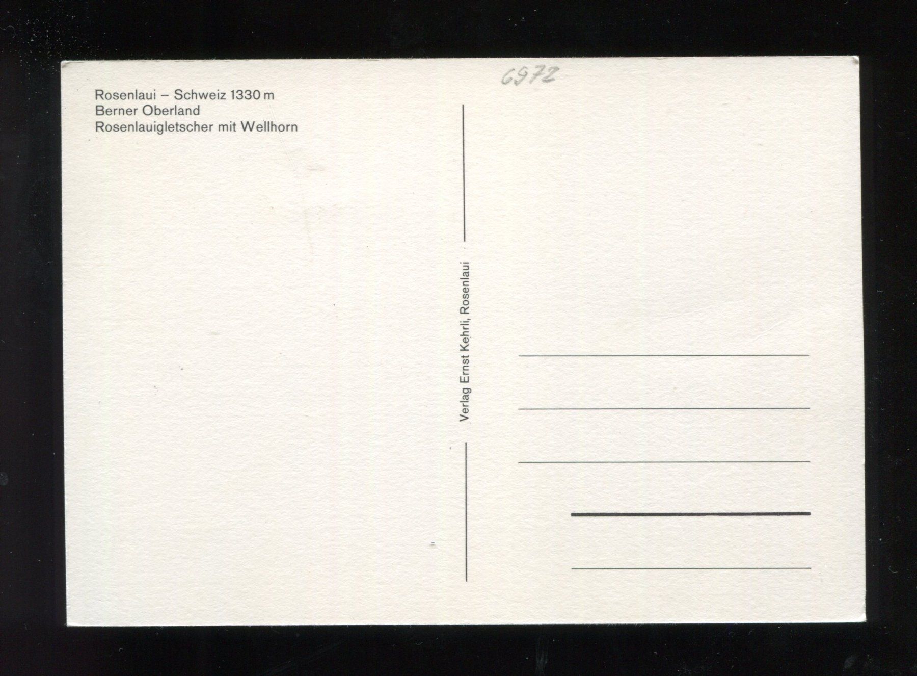 Cartoline postali: Rosenaui, Rosenauigletscher – Usato da Aarau venduto da Elmaar41 1