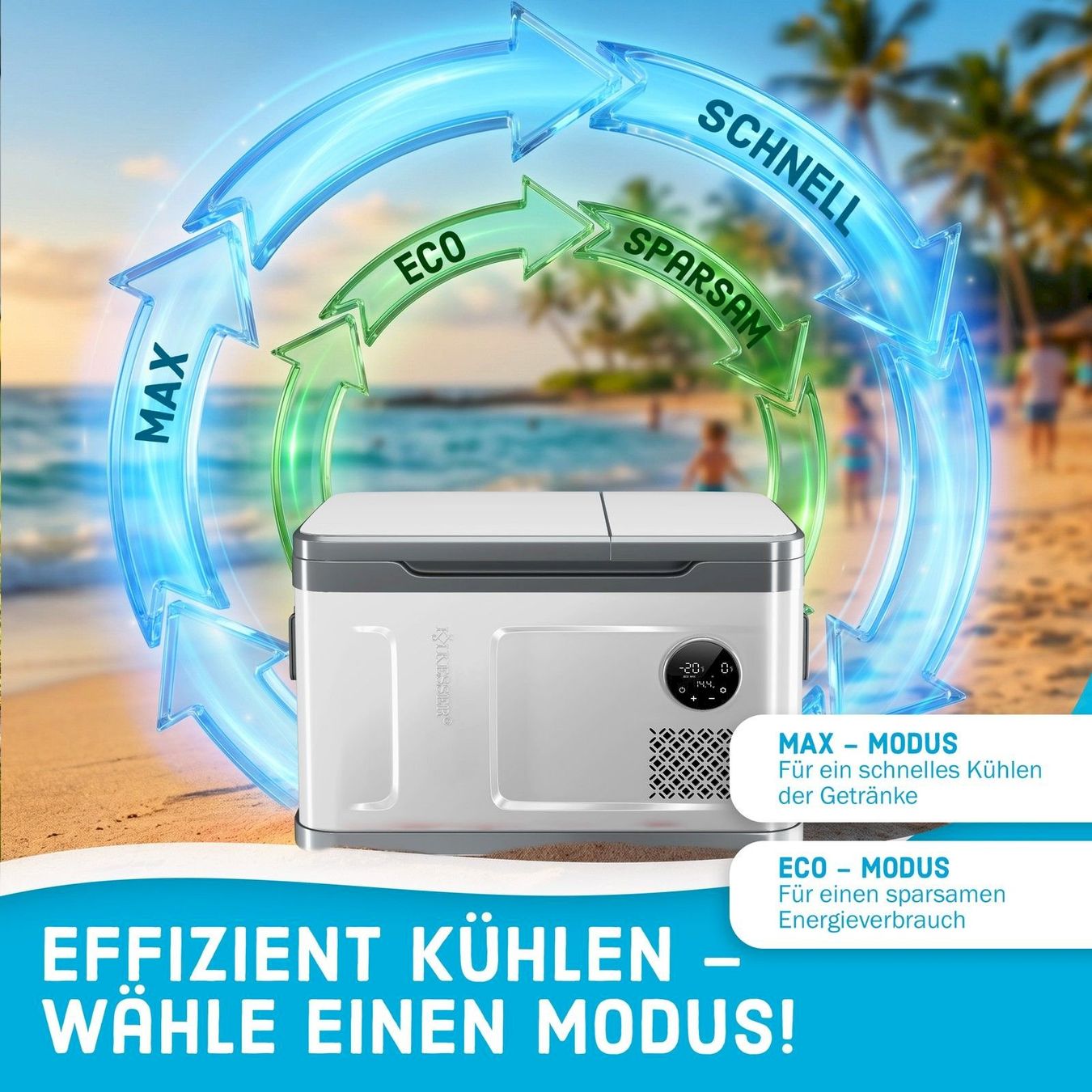 Cucinare, Mangiare & Bere: KESSER Kompressor Kühlbox 49L silber – Nuovo e nell'imballaggio originale da Bottighofen venduto da zaap 7