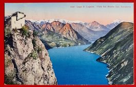 AK LAGO DI LUGANO MONTE SAN SALVATORE PARADISO TICINO 1952
