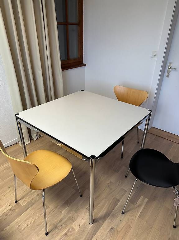 USM Tische: Table USM Haller en stratifié gris perle // Ref. AY0355 – Gebraucht aus Ravoire von ARKY_s 4