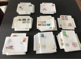 Enveloppes premier jour 1975-2003 lot de 423 pièces