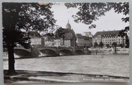 Basel, Mittlere Rheinbrücke und Martinskirche