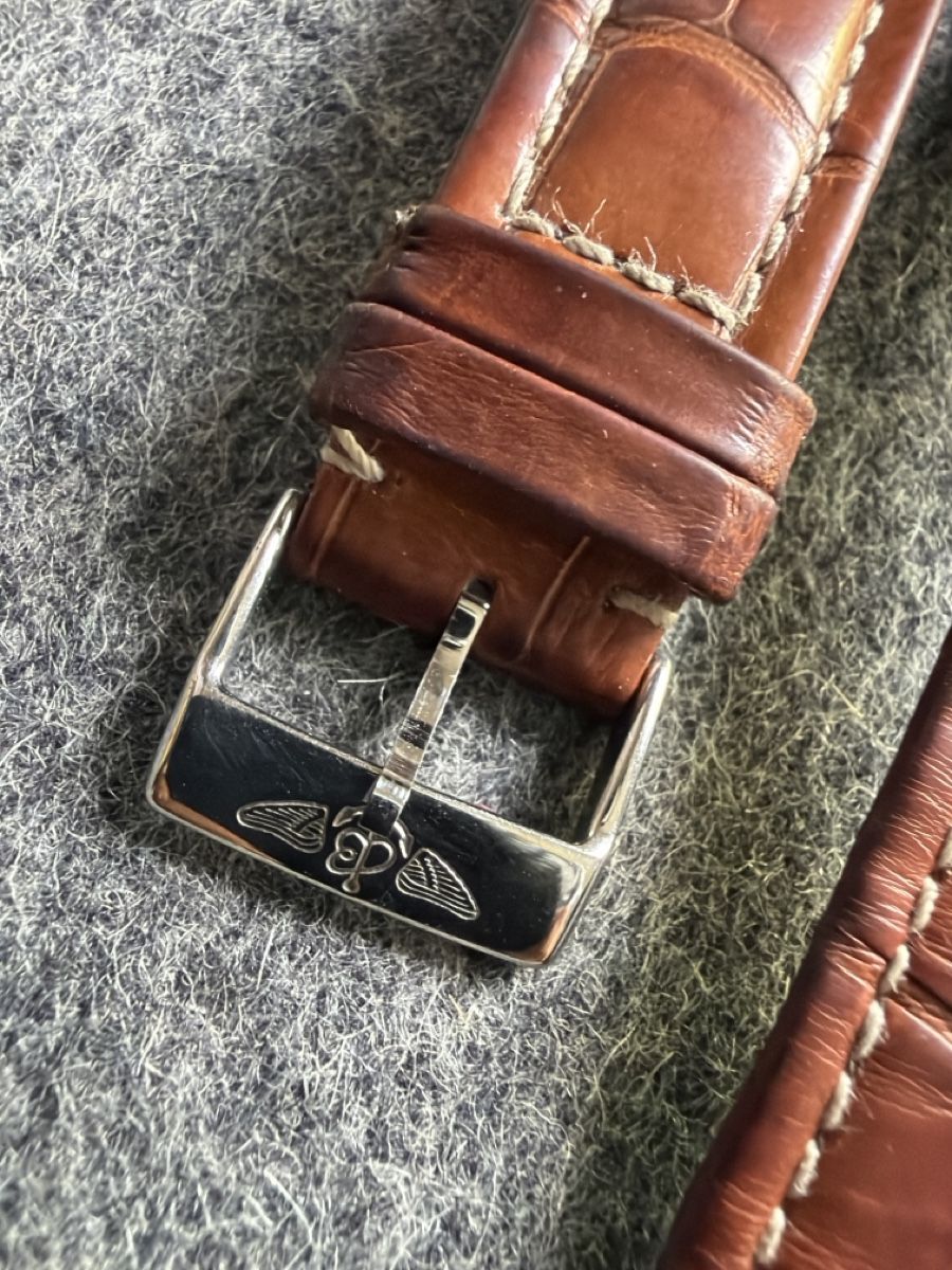 Bracciali & Braccialetti: Breitling crocodile tan 20-18 strap – Usato da Mont-sur-Lausanne venduto da sashwindow 1