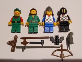4 Lego Castle ritter minifiguren