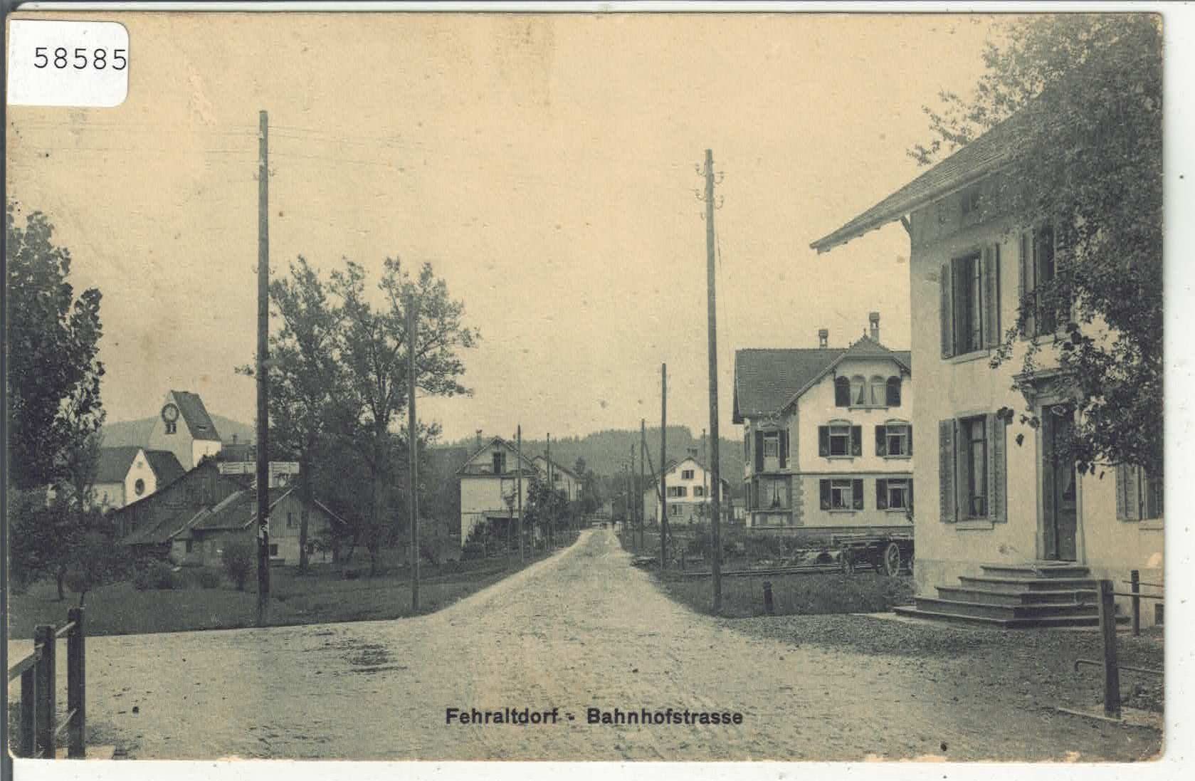 Cartoline postali: Fehraltorf - Bahnhofstrasse – Usato da Ettingen venduto da Kartenplanet