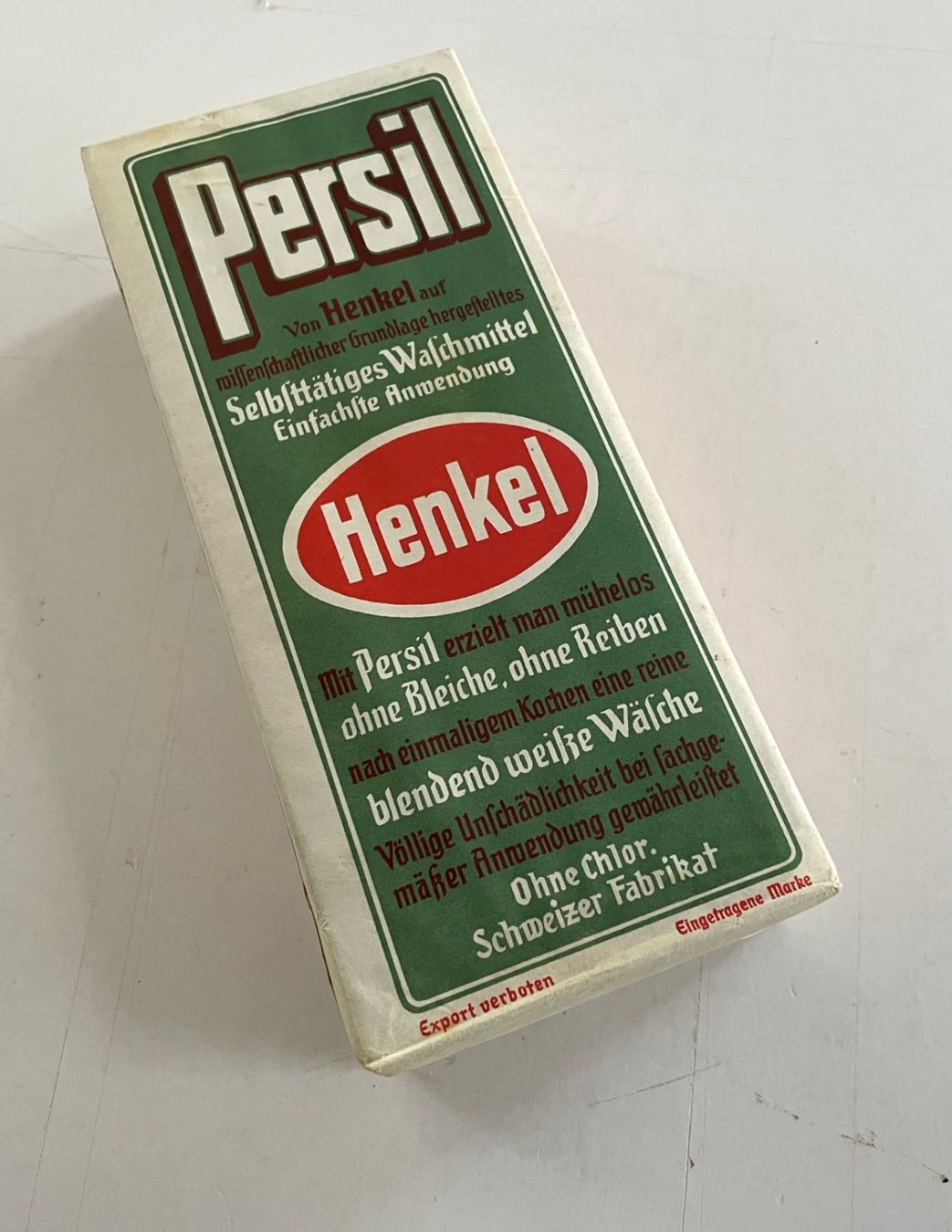 Grafica & Litografie: Alte Werbe Verpackung Persil ungeöffnet – Usato da Savagnier venduto da Ne2065