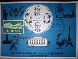 Pro Mundi Pace 1955 Geneve 