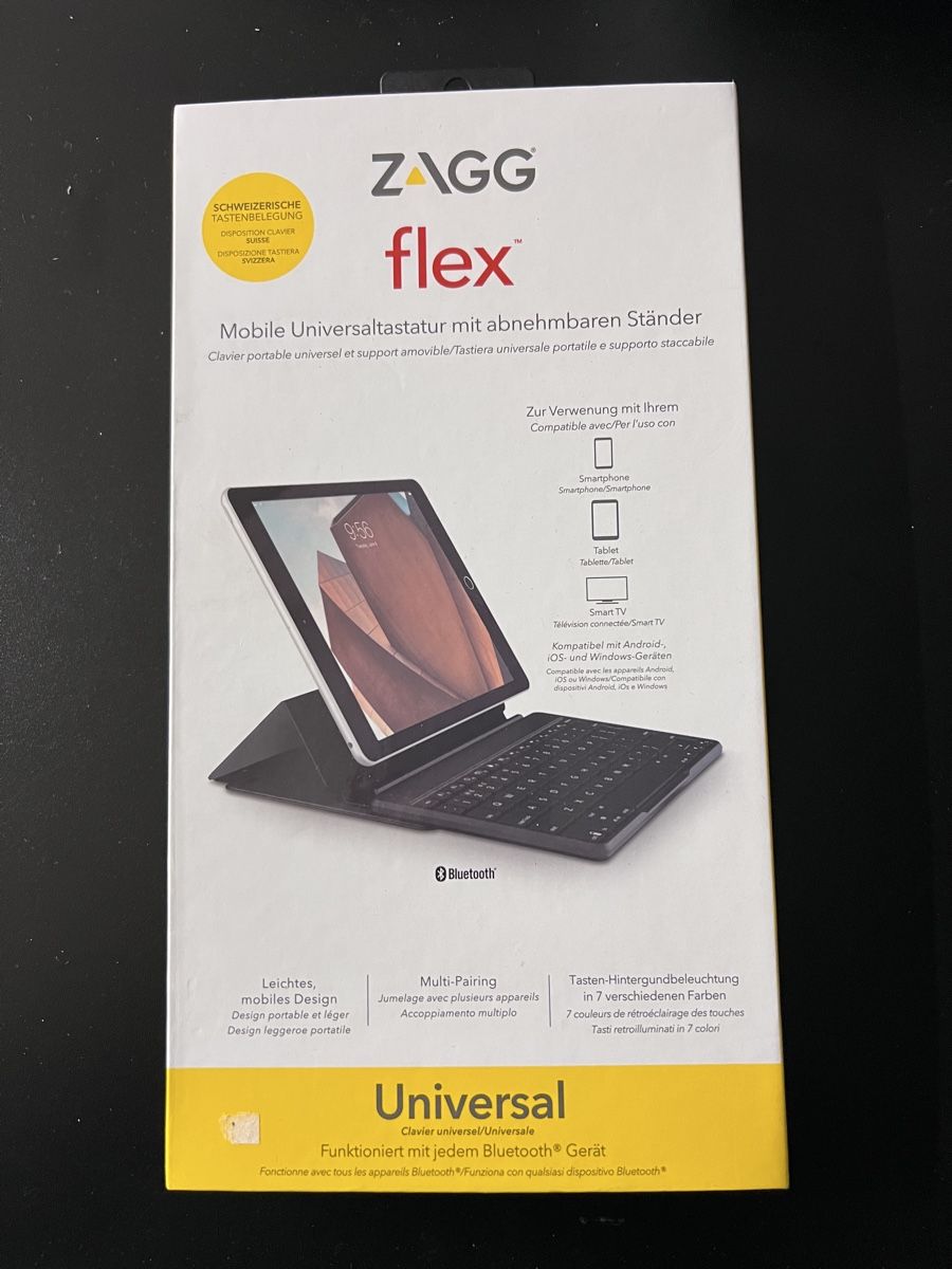 Tastiere: Zagg Flex Universal Tastatur – Nuovo e nell'imballaggio originale da Rümlang venduto da rue_flohmi