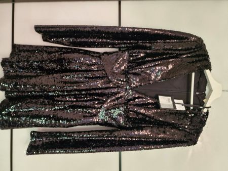 Kleid Liu Jo große 42 Schwarz  Pailletten
