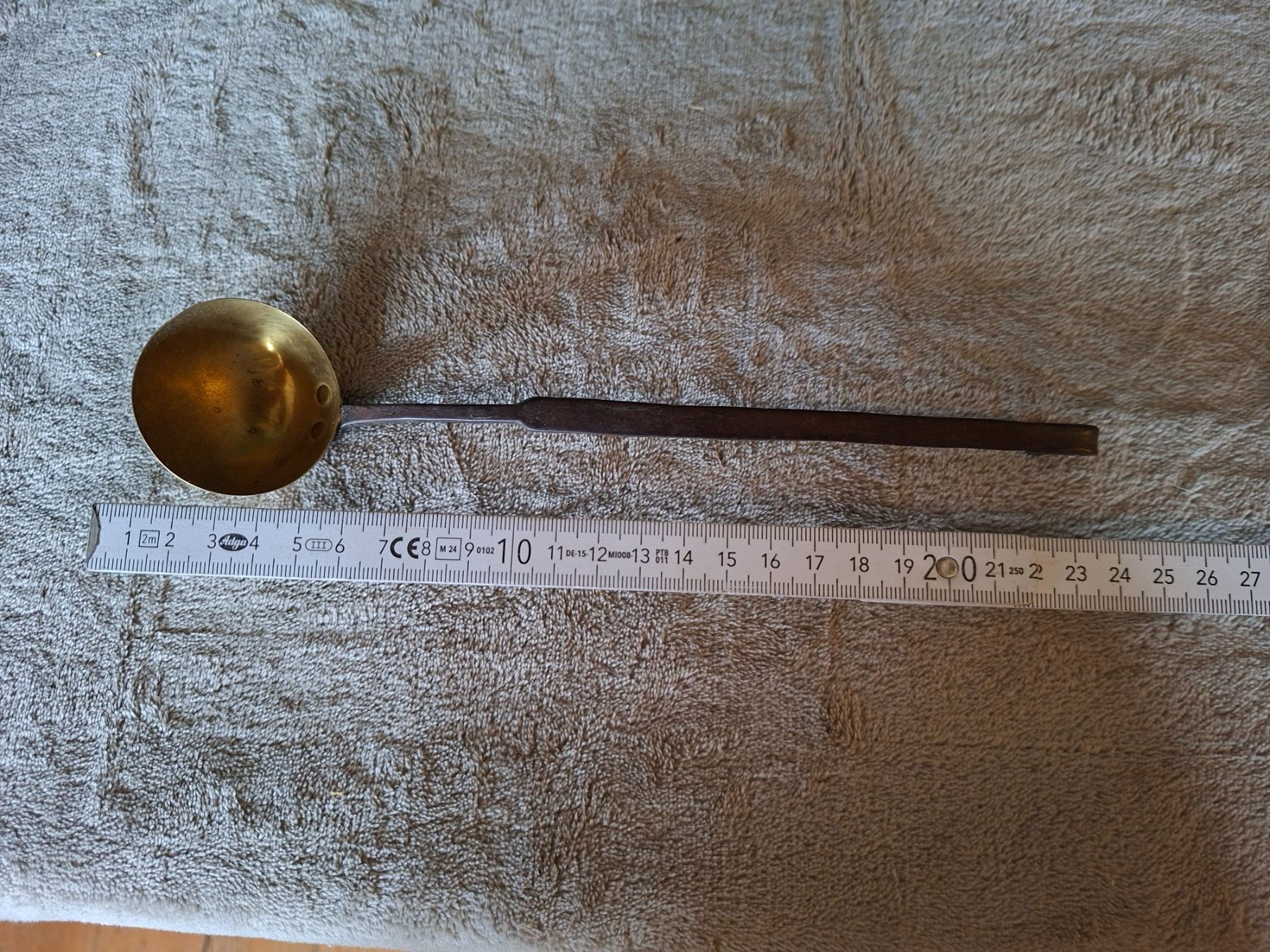 Elettrodomestici da cucina: 2 sehr alte Messing Schöpfkellen / Siebkellen - Vintage – Usato da Otelfingen venduto da silver-moon 3