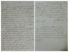 Charles Didier (1805-1864) Schriftsteller - Autogramm
