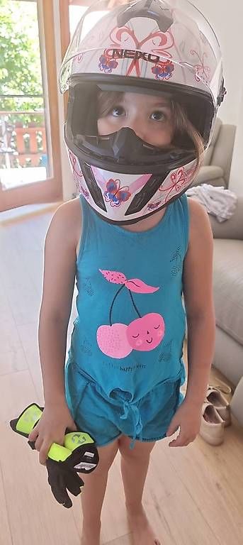 Helme & Visiere: Casque moto enfants – Gebraucht aus Apples von hur_2hhs