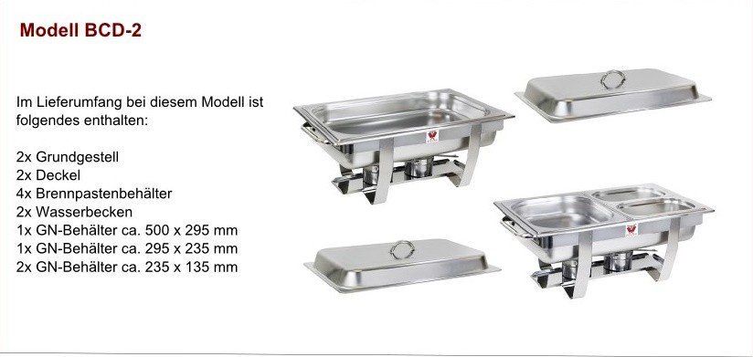 Kochen & Grillen: Beeketal Speisenwärmer Chafing Dish BCD2 – Neu und originalverpackt aus Bottighofen von zaap 5