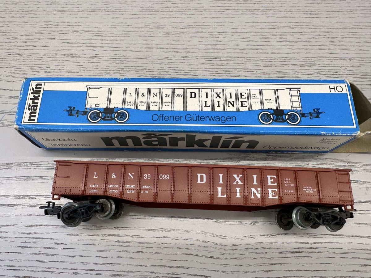 Märklin Modellini di ferrovie: Märklin 4575 USA Dixie Line Gondola – Usato da Lupsingen venduto da New-Haven 1