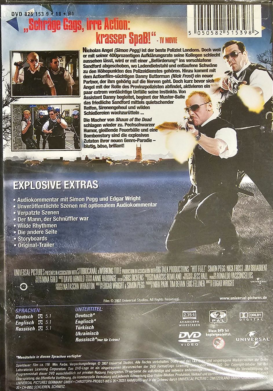 Tutti i DVDs: Hot Fuzz – Nuovo e nell'imballaggio originale da Wahlen b. Laufen venduto da Cg10 1