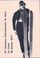 Sport d'hiver, Le Locle Concours de Saut à Ski le 30.1.1977