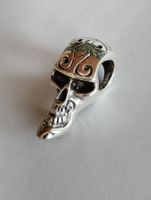 Silber Skull Totenkopf Anhänger / Crâne