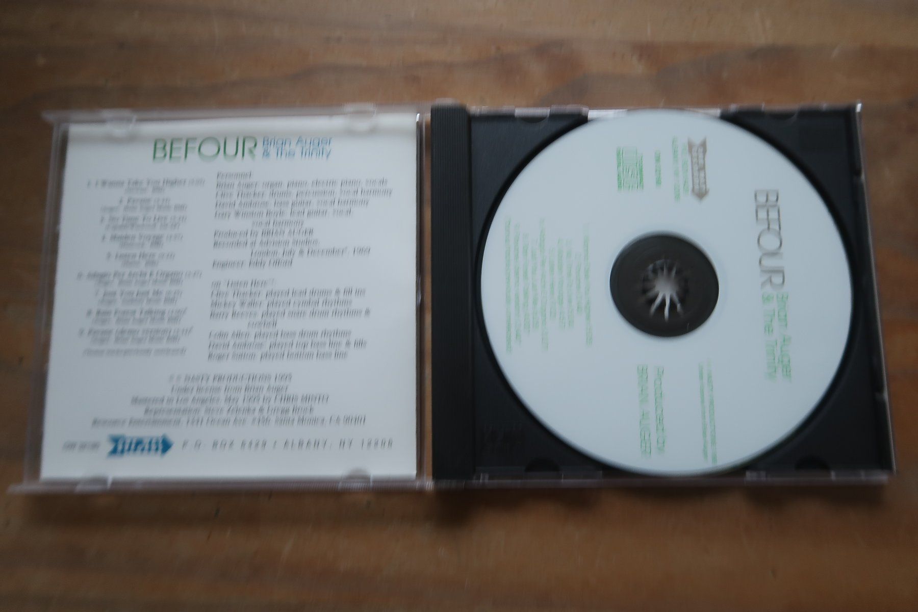 CD: BRIAN AUGER & THE TRINITY - BEFOUR - CD – Usato da Basel venduto da Patiscat 3