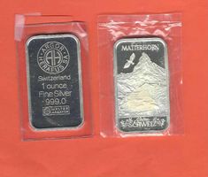 1Oz Serie "schöne Schweiz" Matterhorn Warzeichen/OVP/ARGOR