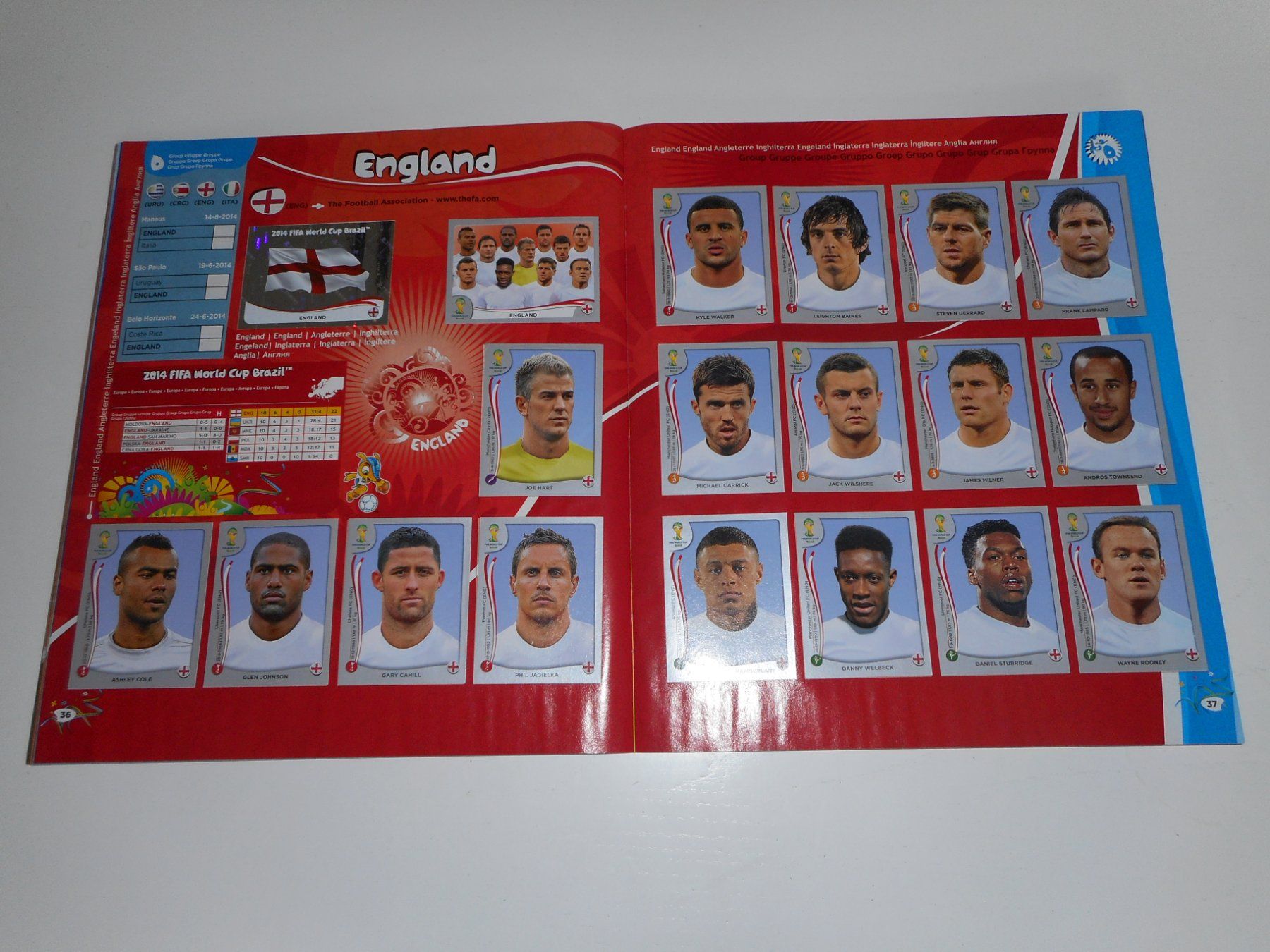 Panini Alben: Panini WM Album Brasil 2014/14 Nr.3 komplett – Gebraucht aus Cham von Paniniworld 4
