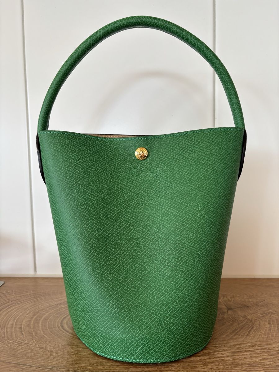 Longchamp Borse da donna: Schöne grüne Ledertasche Marke Longchamp – Usato da Estavayer-le-Lac venduto da constance-esta