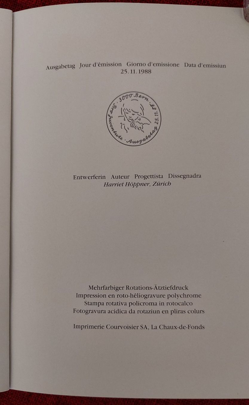 Tutti i francobolli: PTT-Markenbüchlein 'PRO JUVENTUTE 1988' – Usato da Münchenbuchsee venduto da mummeli 2