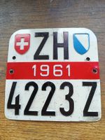 Altes Kennzeichen / Zürich 1961 Z / ungültig zum Sammeln