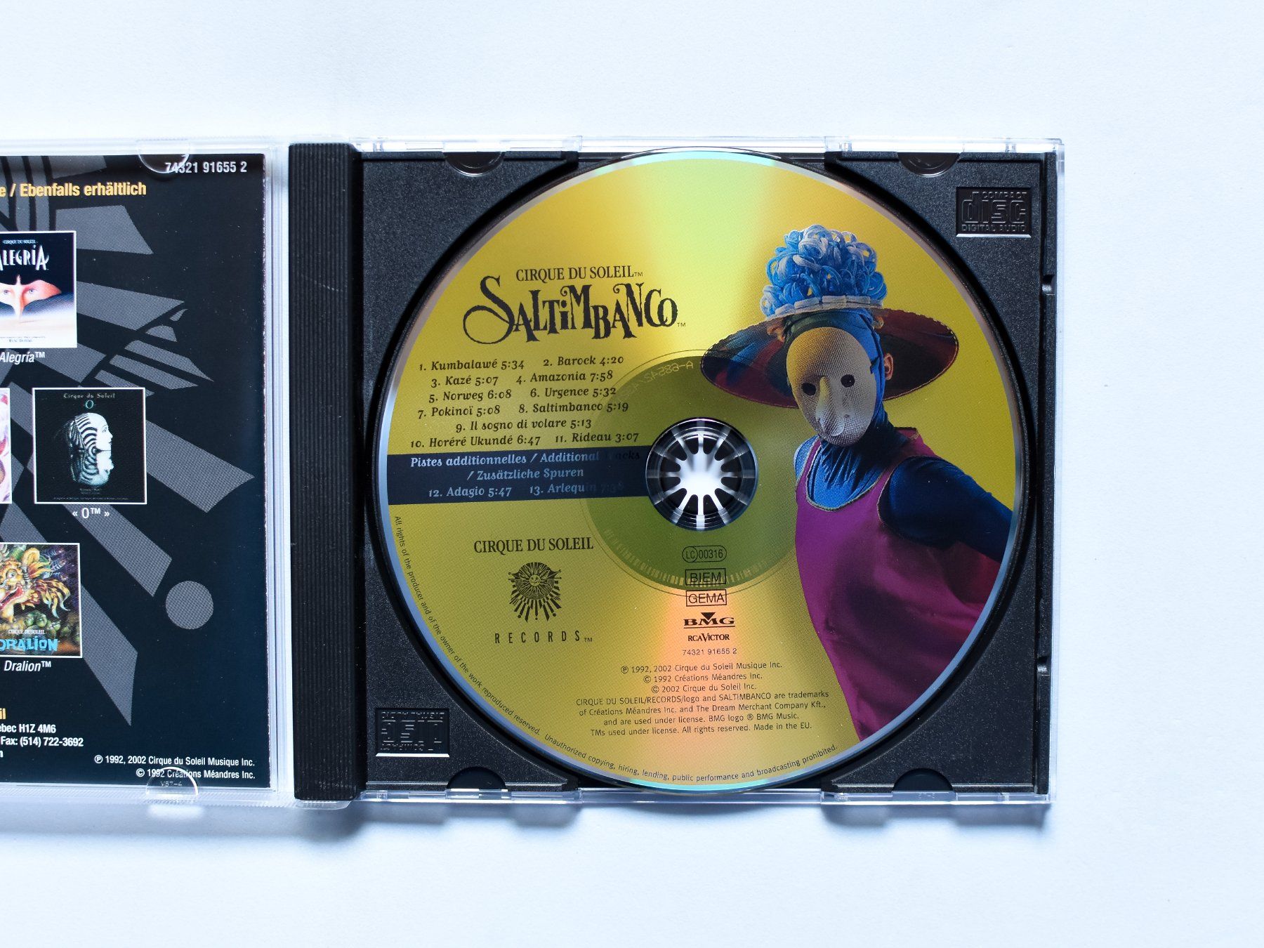 CD: Cirque Du Soleil ‎- Saltimbanco – Usato da Belmont-sur-Yverdon venduto da ag97 1