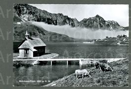 AK sw Melchsee- Frutt OW Hotel,See,Kapelle ≈ 1960