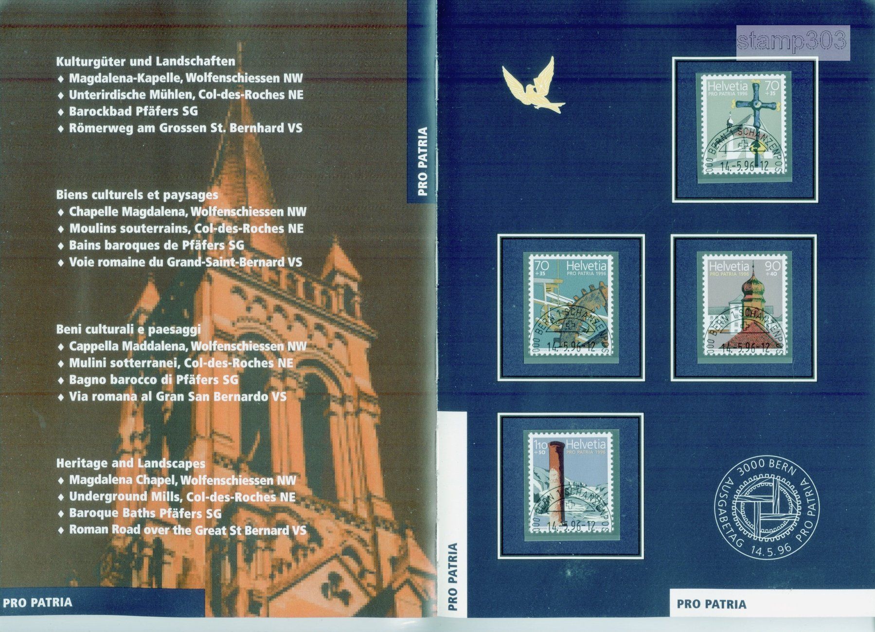 Tutti i francobolli: 1997 Jahrbuch Ersttagsstempel – Usato da Eggersriet venduto da stamp303 1