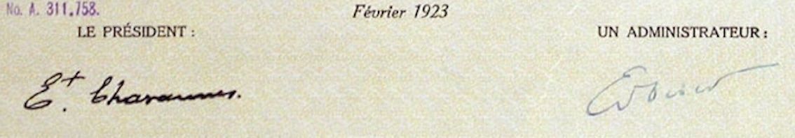 Documenti: Compagnie du CdF Martigny au Chatelard, Martigny - 1923 – Usato da Solothurn venduto da Sgasche 1