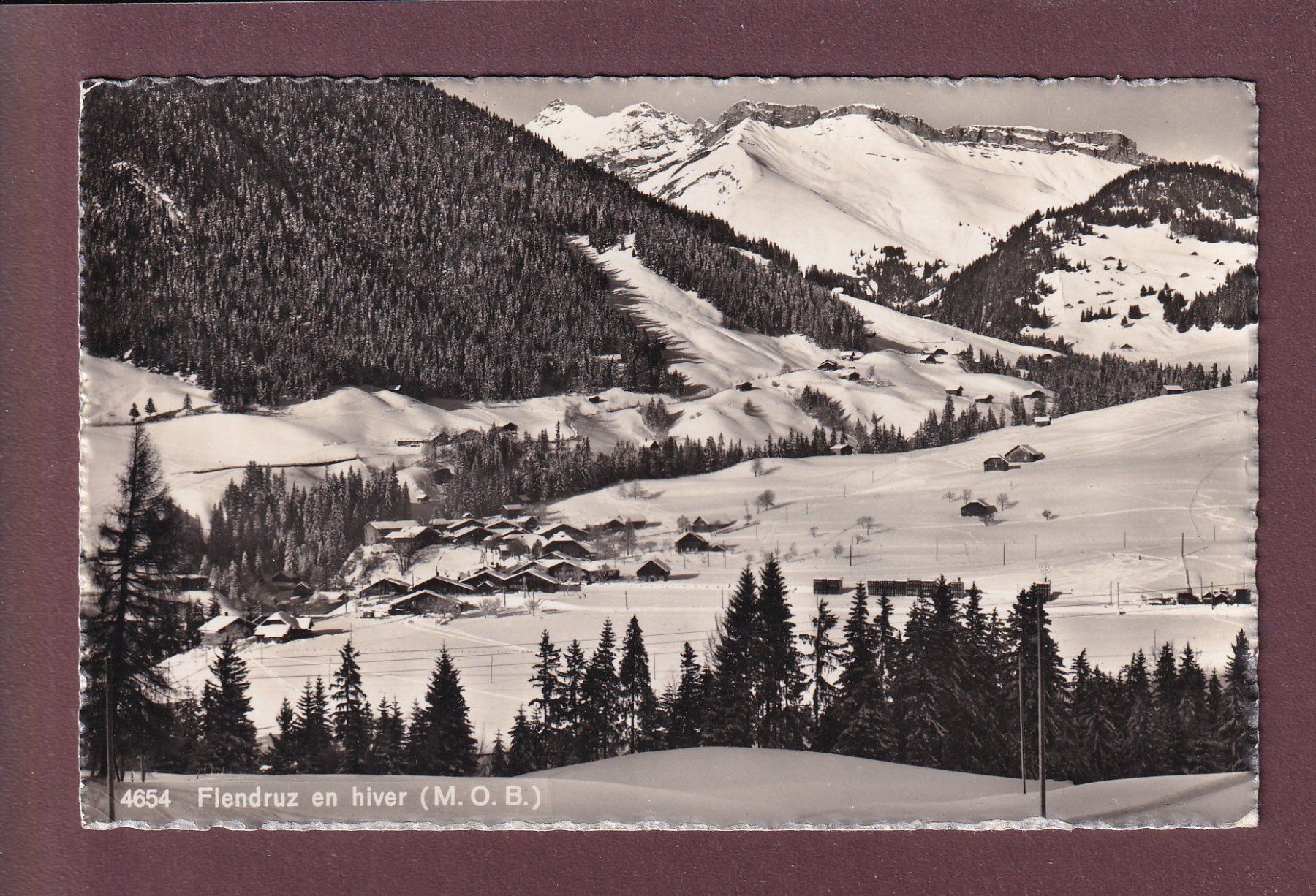 Cartes postales: FLENDRUZ en hiver – D'occasion à Pully par nicecards