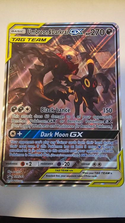 Umbreon & Darkrai GX SM241 - Pokémon Extended Artwork Display Case - Foto 3