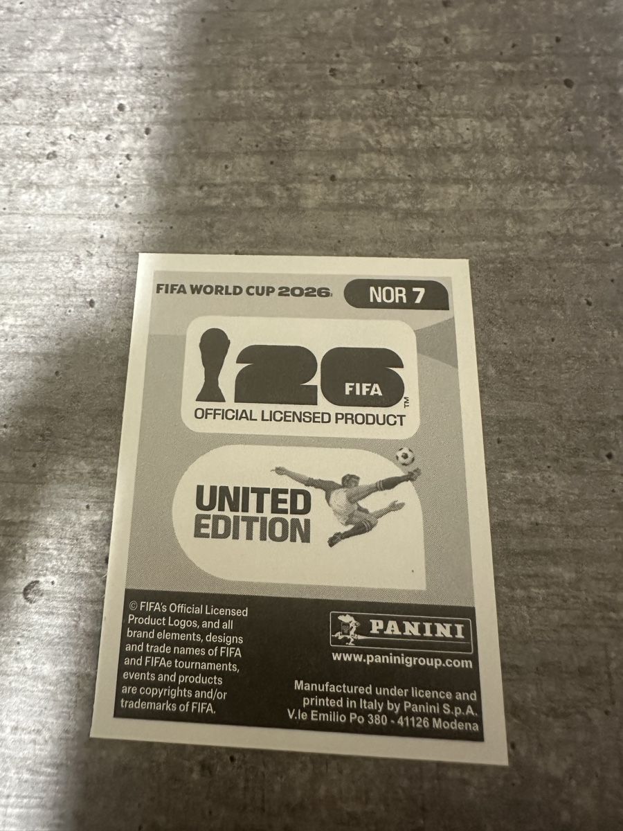 Panini Sammelbilder & Trading cards: NOR 7 , FIFA WORLD CUP 2026 PANINI – Neu (gemäss Beschreibung) aus Frauenfeld von 1PegPeg1 1