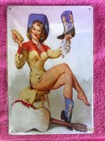 Pin up cowgirl deko