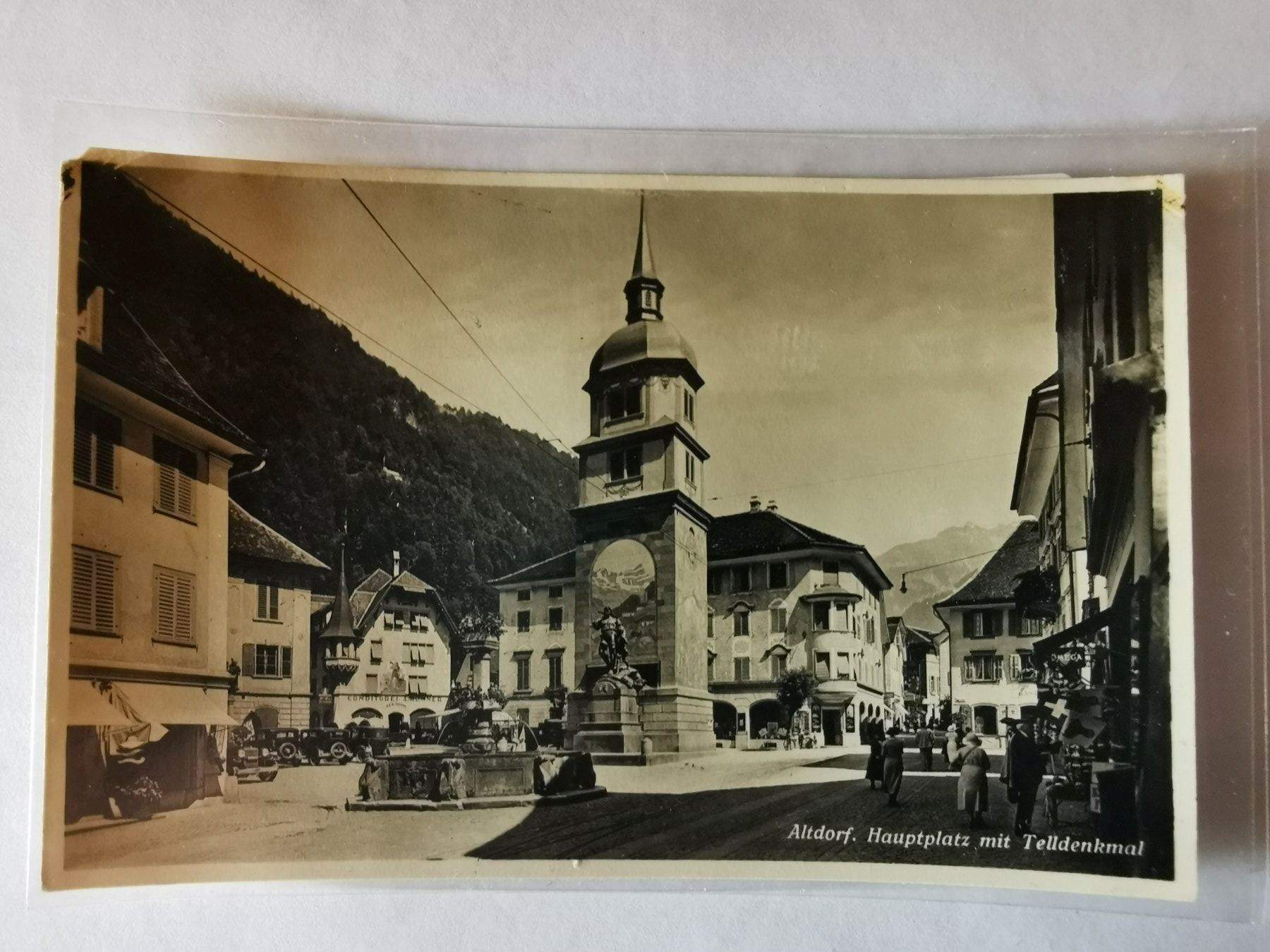 Ansichtskarten: Ancienne CP Altdorf  - Hauptplatz 1930 – Gebraucht aus Pailly von jme99