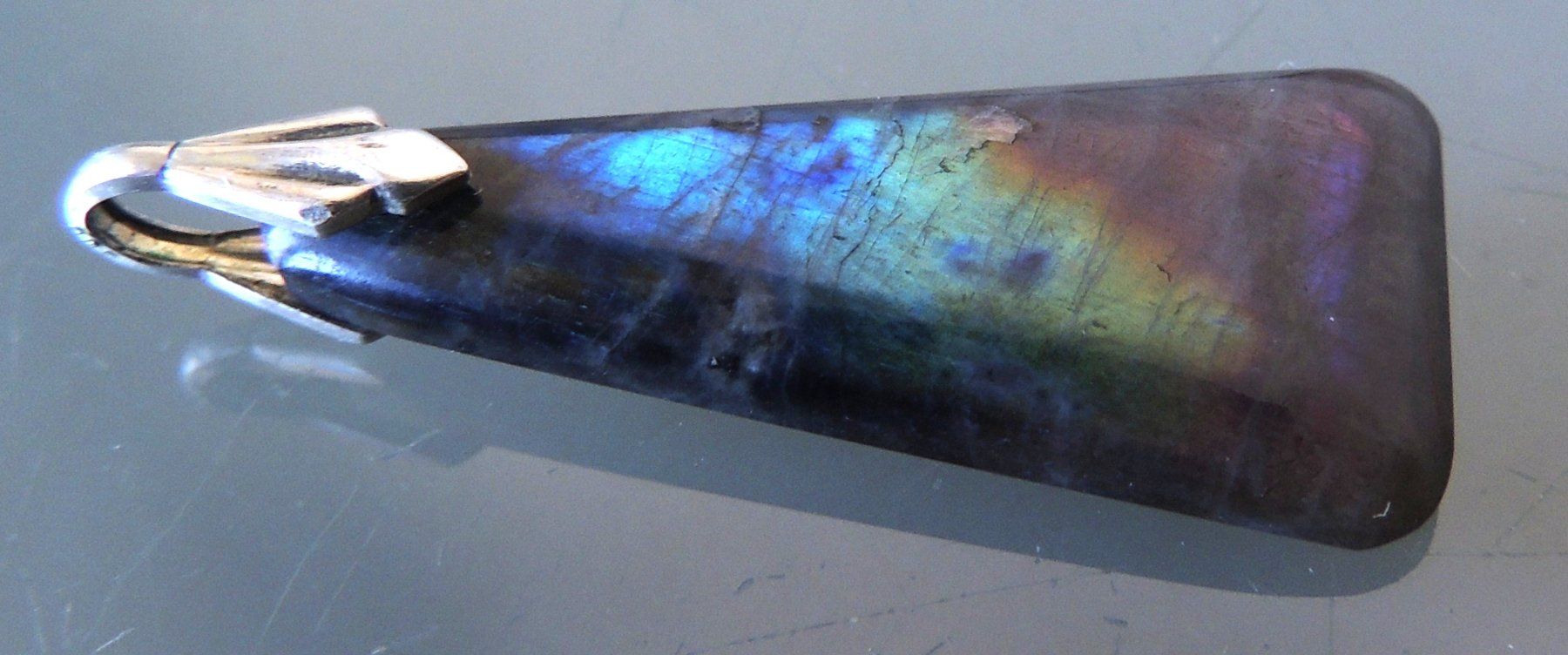 Ciondoli: Silber 800 Labradorit Anhänger – Usato da Waldenburg venduto da schaller707 2