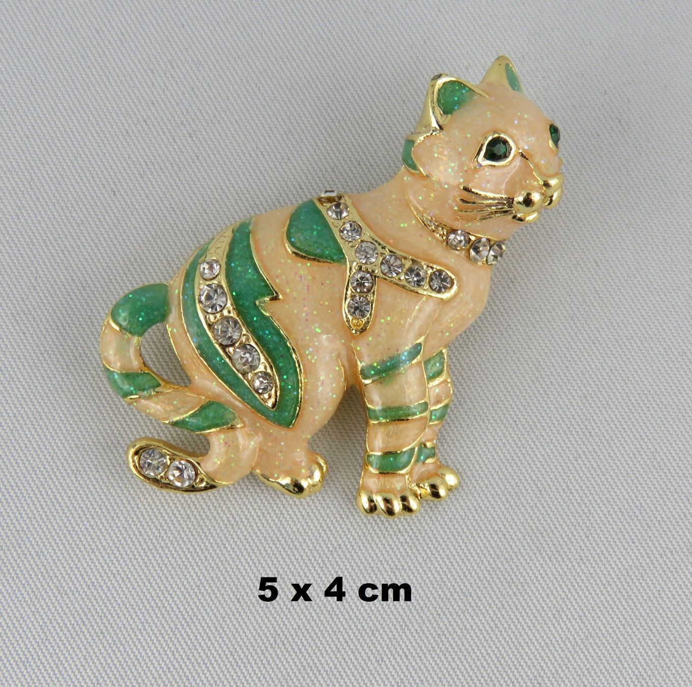 Broschen & Nadeln: Brosche - KATZE mit Glitzersteinen - Neu – Neu und originalverpackt aus Grenchen von Yamahwildstar16 4