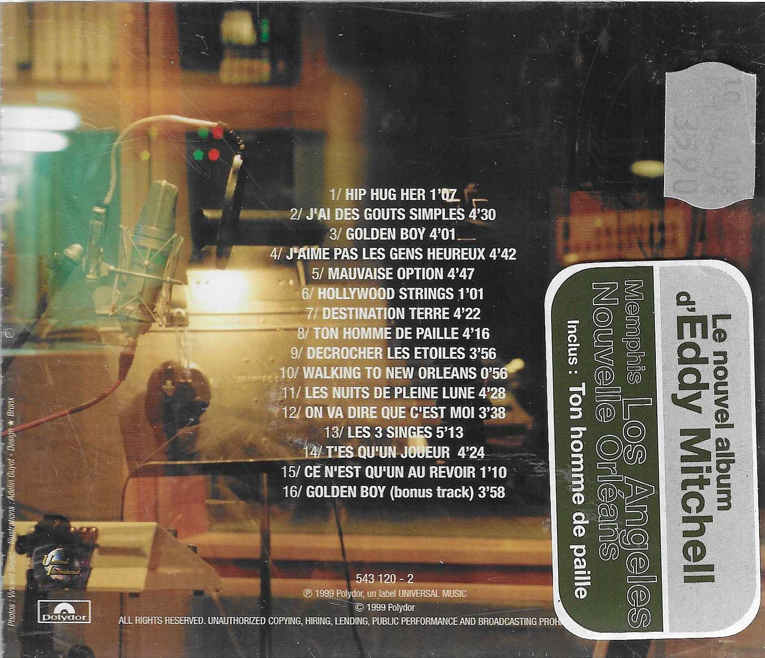 CD: Eddy Mitchell - Les nouvelles aventures d'Eddy Mitchell – Usato da Savagnier venduto da Ne2065 1