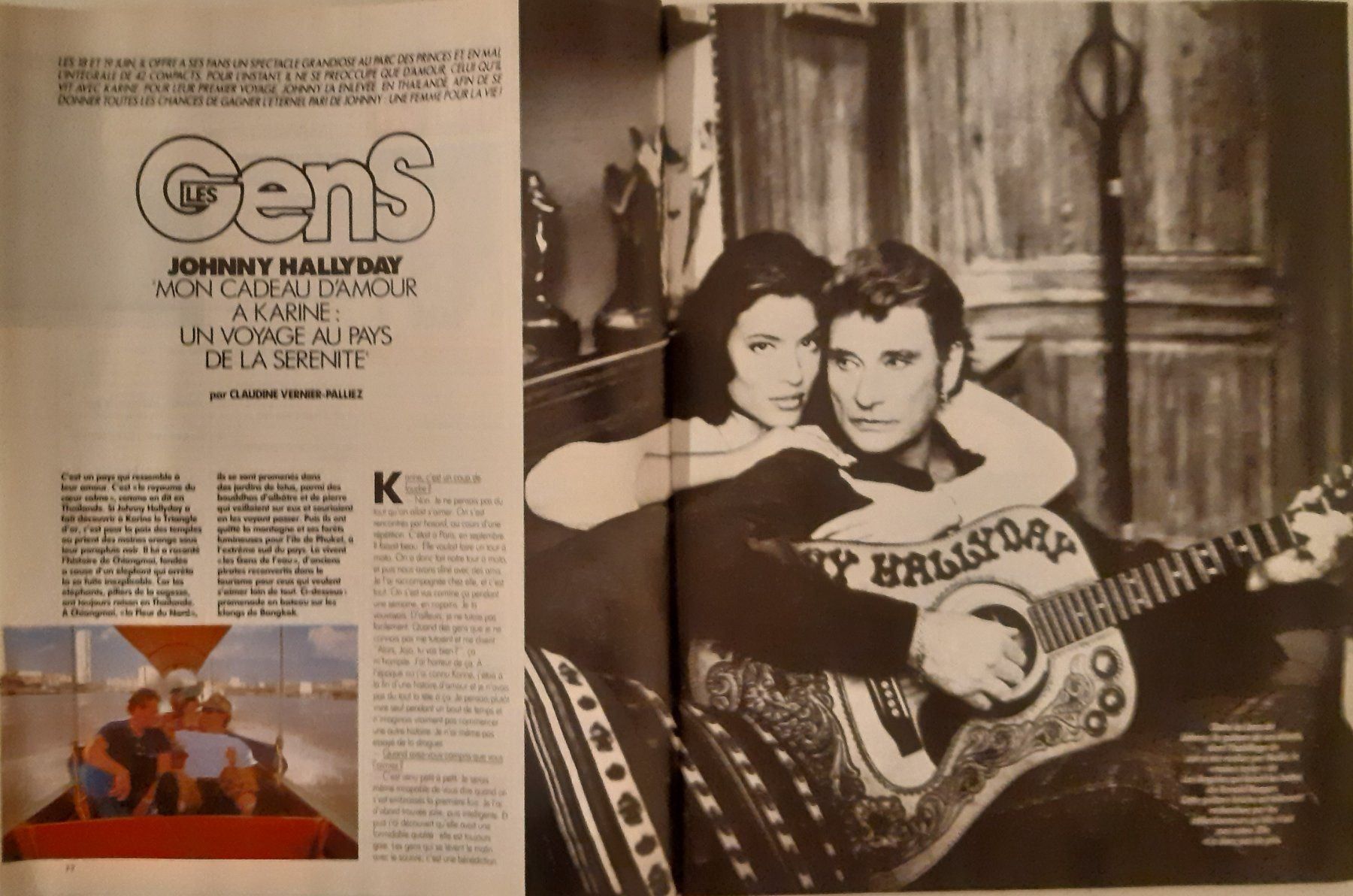 Zeitschriften & Magazine: Johnny Hallyday / Karin - Paris Match - 1993 – Gebraucht aus Noréaz von Hallyday 1