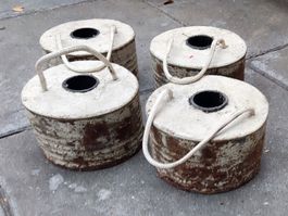 Zeltgewichte je 4 kg