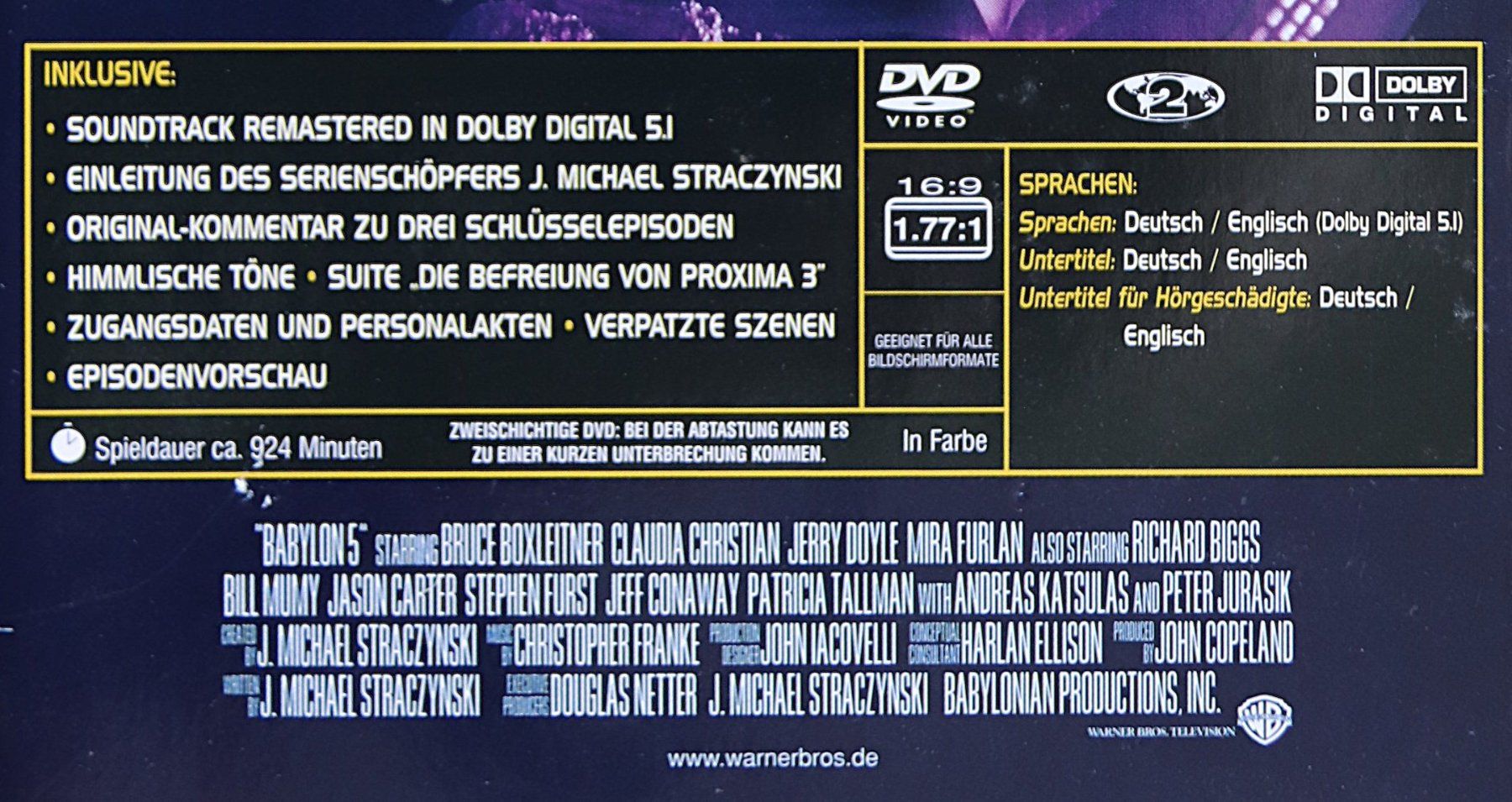 Alle DVDs: Spacecenter Babylon 5 Staffel 4 – Gebraucht aus Glattfelden von Sirax 3