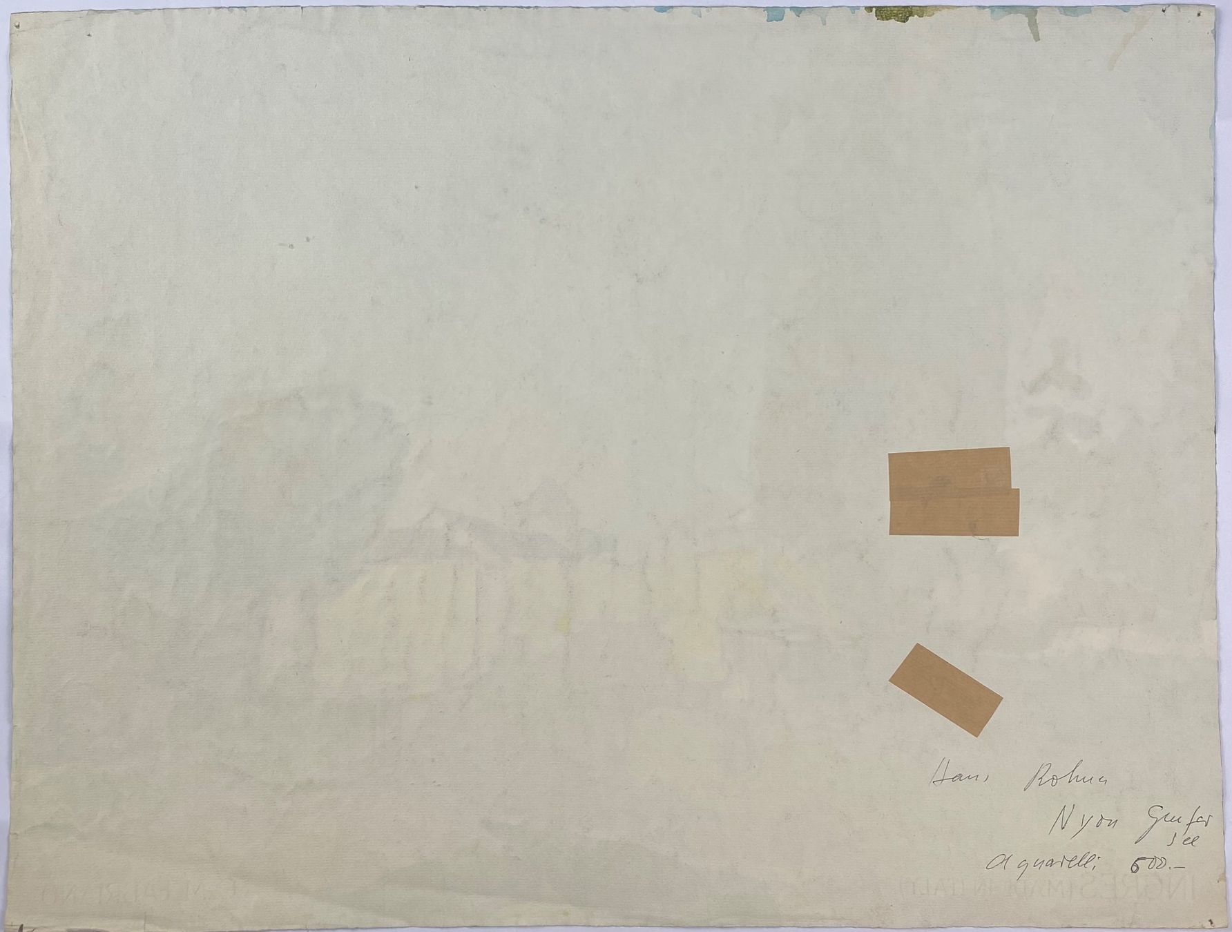 Dipinti: Hans Rohner – Nyon Genfersee – Usato da Basel venduto da bigmbh 3