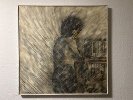 Jonny Müller, Sinnlichkeit, signiert 85, Vintage Kunst!
