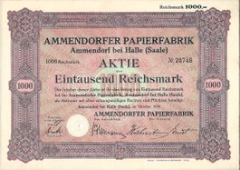 Ammendorfer Papierfabrik, Halle - 1928