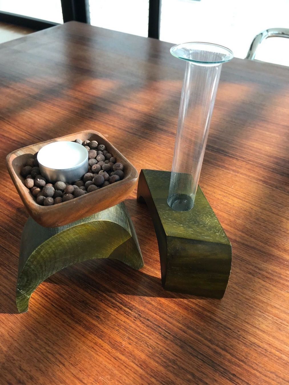 Portacandele: Vase & Kerzenhalter Symbol der 5 Elemente Handmade – Usato da niederbipp venduto da Esbenz 2