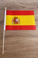 Spanien Fahne am Stab - 30cm x 22.5cm