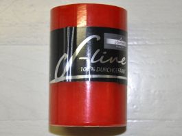 1 rote Kerze Sline durchgefärbt Geschenk